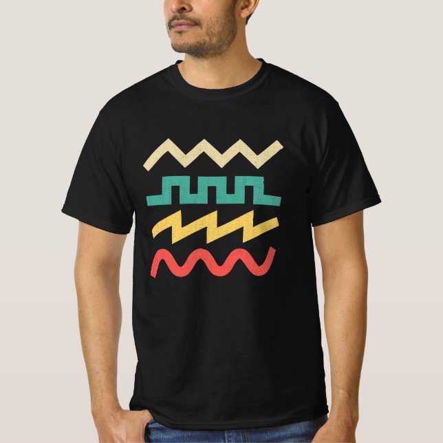 T-shirt Synthesizer Waveform for Electronic Musician (Devant)
