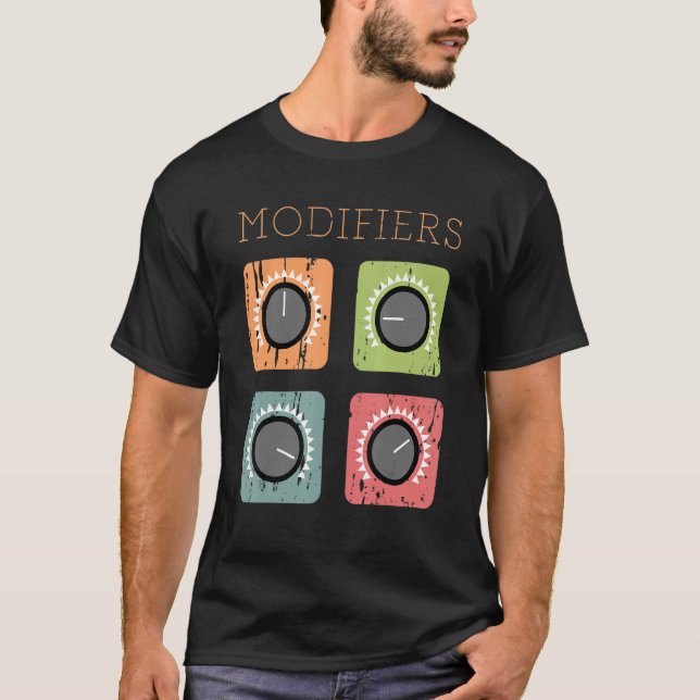 T-shirt Synthétiseur analogique modulaire vintage (Devant)