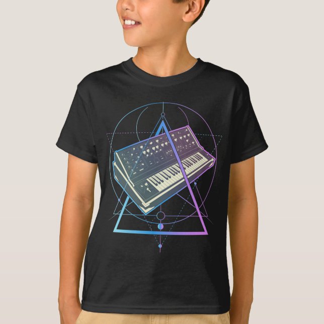 T-shirt Synthétiseur analogique Modulé Pastel Goth Synth (Devant)