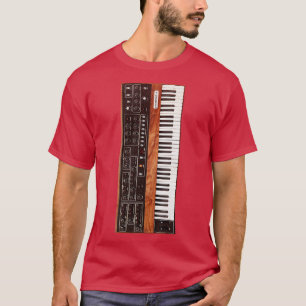 T-shirt Synthétiseur de clavier les années 70 vintage