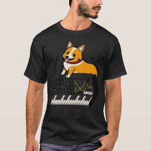 T-shirt Synthétiseur Drôle Pour Corgi Amoureux des chiens