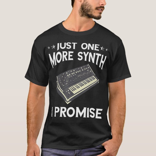 T-shirt Synthétiseur Just One More Synth Synthétiseur Modu (Devant)