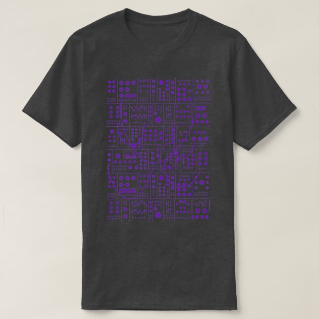 T-shirt synthétiseur modulaire eurorack synth (3) (Design devant)