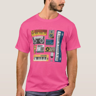 T-shirt Synthétiseur modulaire mélangeur Dj pour musiciens