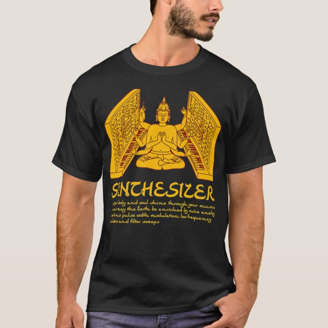 T-shirt Synthétiseur modulaire Shiva Hinduism _1 (Devant)