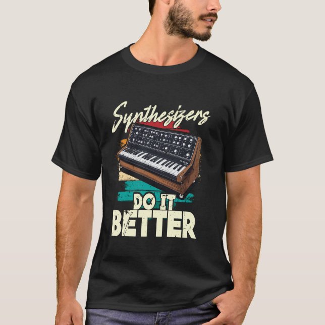 T-shirt Synthétiseur Musicien Synthétiseur DM Synthétiseur (Devant)