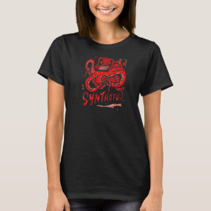 T-shirt Synthétiseur Octopus Analog Dj Producteur Nerd Daw