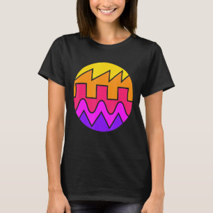T-shirt Synthétiseur Rétro Waveform Sound Wave Electronic 