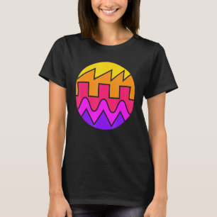 T-shirt Synthétiseur Rétro Waveform Sound Wave Electronic 