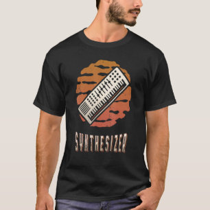 T-shirt Synthétiseur Vintage Retro Classic Sunset Music