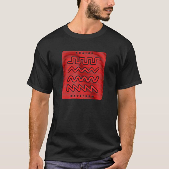 T-shirt Synthétiseur Waveform 1 (Devant)