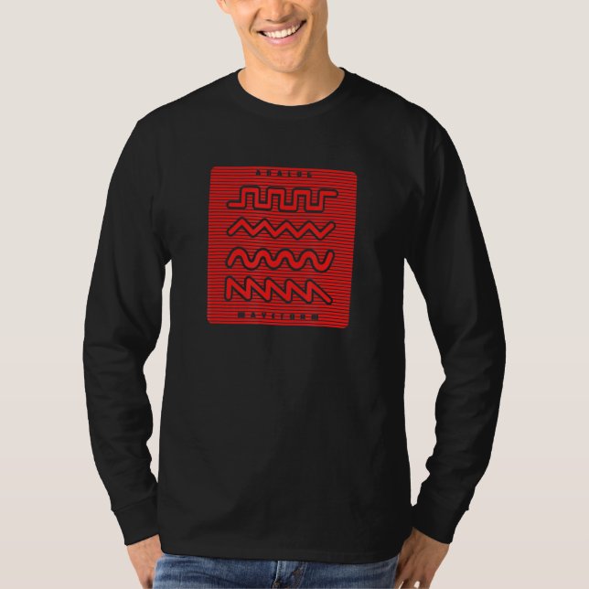 T-shirt Synthétiseur Waveform 1 (Devant)