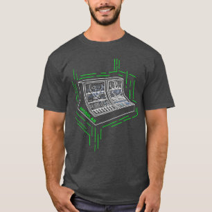 T-shirt Synthétiseurs analogiques modulaires formes d'onde