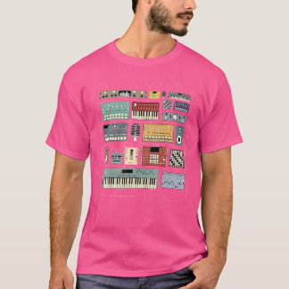 T-shirt Synthétiseurs De Musiciens Électroniques Et Machin