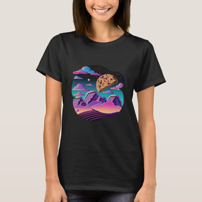 T-shirt Synthwave 80s Cookies avec esthétique Vintage (Devant)