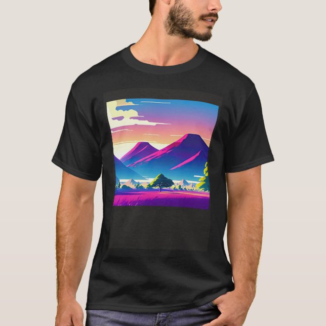 T-shirt Synthwave ouonude rétroonde futuresynth sci fi (Devant)