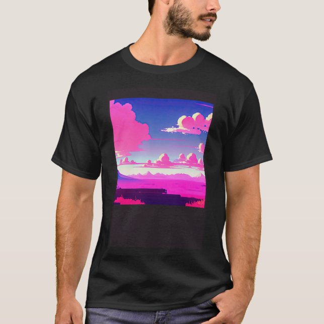 T-shirt Synthwave ouonude rétroonde futuresynth sci fi 7 (Devant)