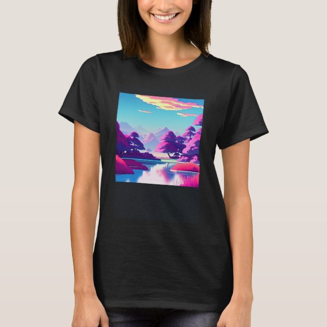 T-shirt Synthwave oups rétrowave futuresynth sci fi 10 (Devant)