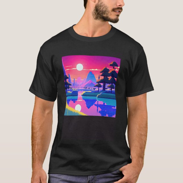 T-shirt Synthwave oups rétrowave futuresynth sci fi 11 (Devant)
