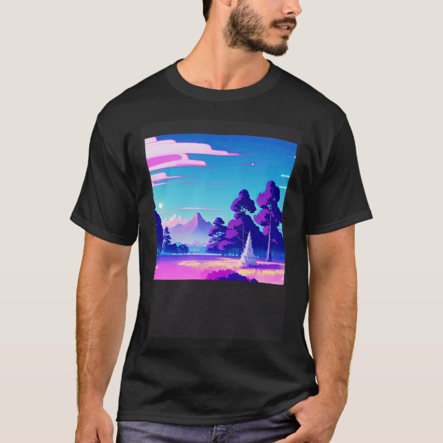 T-shirt Synthwave oups rétrowave futuresynth sci fi 13 (Devant)