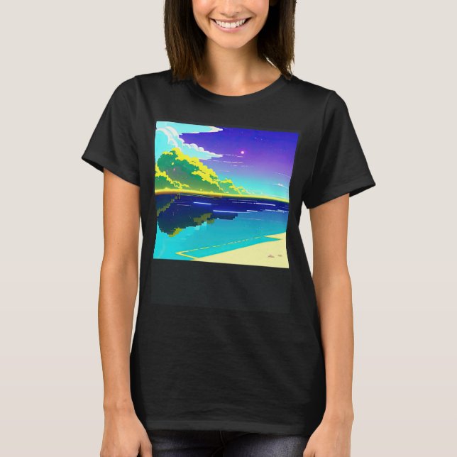 T-shirt Synthwave oups rétrowave futuresynth sci fi 14 (Devant)