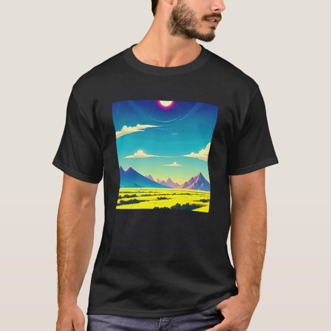 T-shirt Synthwave oups rétrowave futuresynth sci fi 15 (Devant)