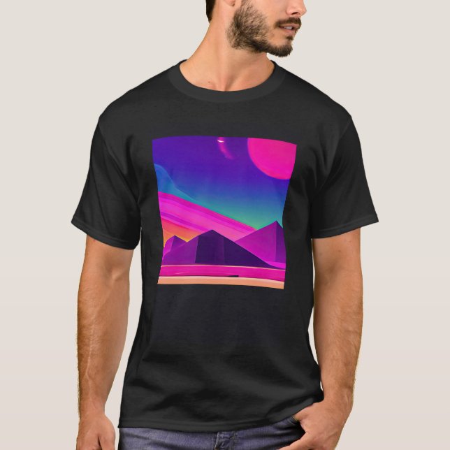 T-shirt Synthwave oups rétrowave futuresynth sci fi 20 (Devant)