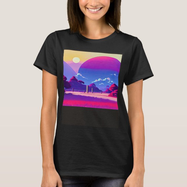 T-shirt Synthwave oups rétrowave futuresynth sci fi 23 (Devant)