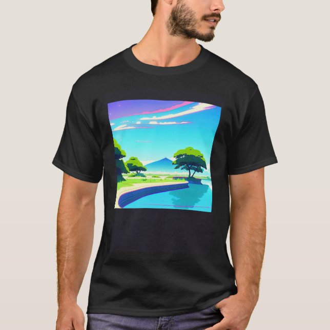 T-shirt Synthwave oups rétrowave futuresynth sci fi 32 (Devant)