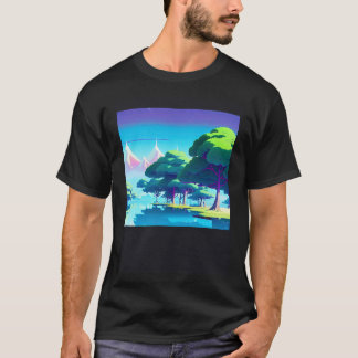 T-shirt Synthwave oups rétrowave futuresynth sci fi 80