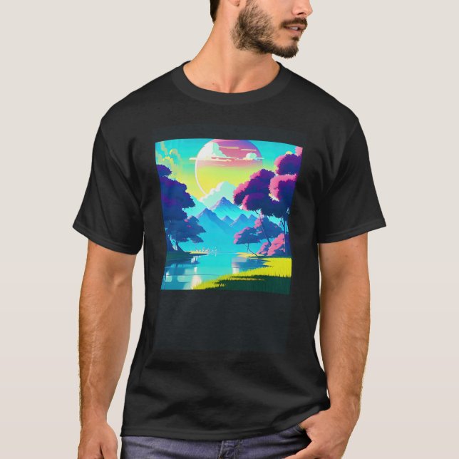 T-shirt Synthwave oups rétrowave futuresynth sci fi 84 (Devant)