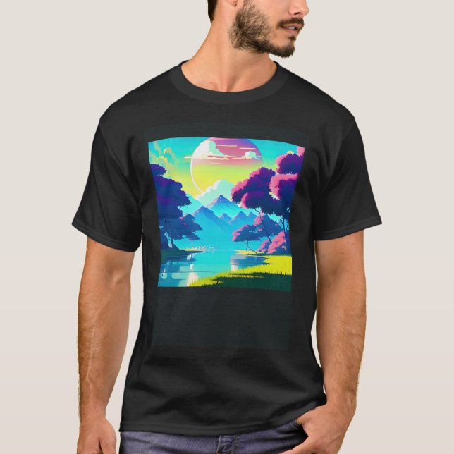 T-shirt Synthwave oups rétrowave futuresynth sci fi 84 (Devant)
