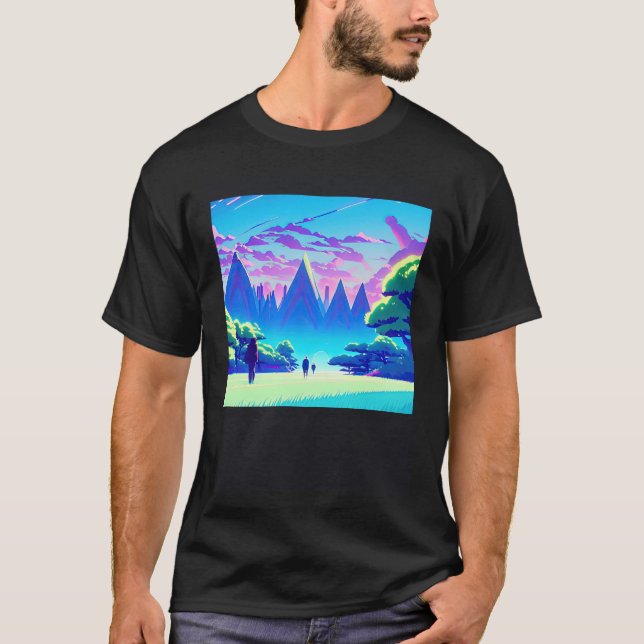 T-shirt Synthwave oups rétrowave futuresynth sci fi 89 (Devant)