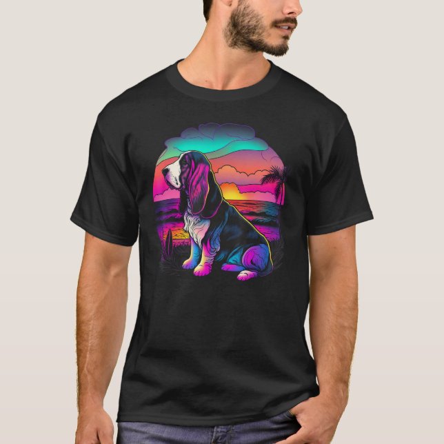 T-shirt Synthwave Rétro-Vague Néo-Vaporwave 80 Neon Rétro (Devant)