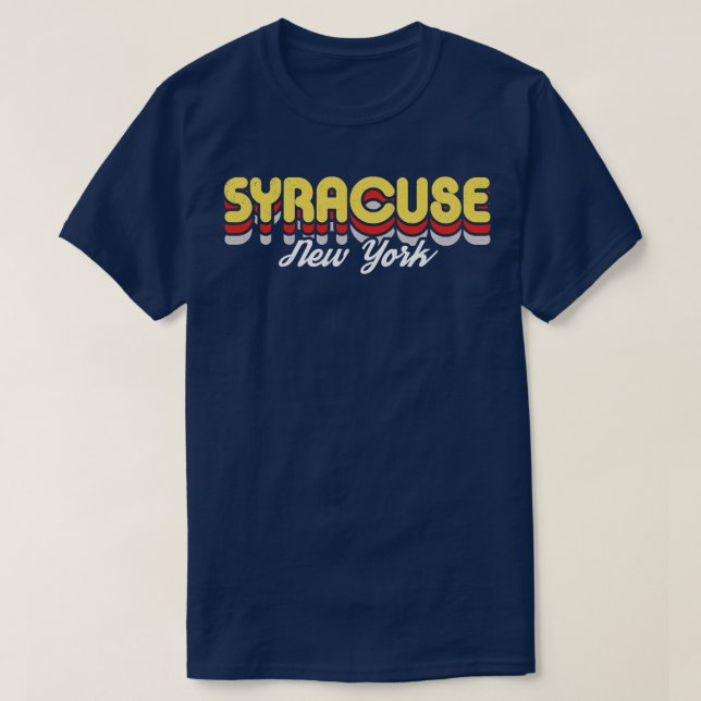 T-shirt Syracuse rétro (Design devant)