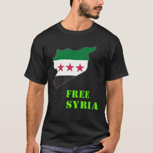 T-shirt Syrie, Syrie, Drapeau syrien libre.