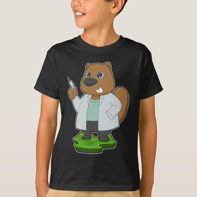 T-shirt Syringe Beaver Doctor (Devant)