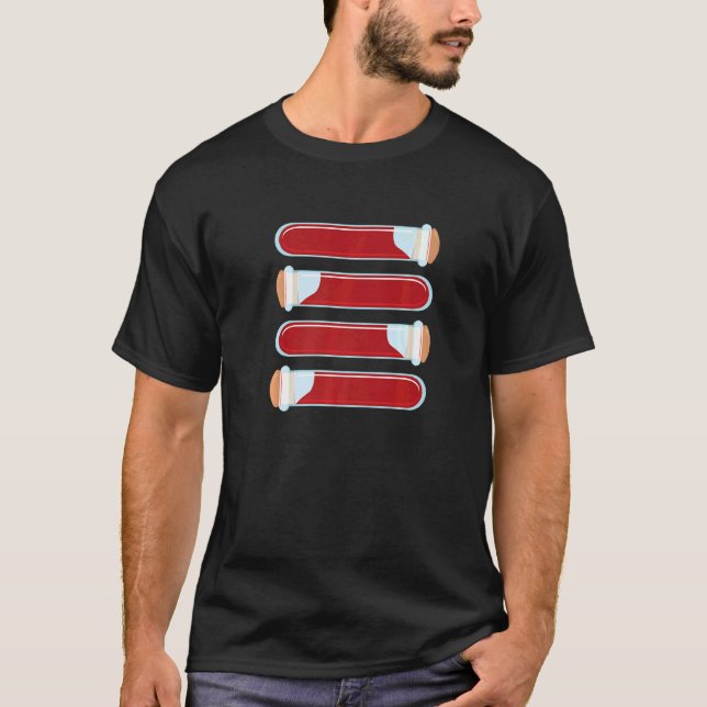 T-shirt Syringe de la flebotomie de Vacutainer Phlebotomis (Devant)