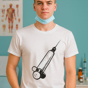 T-shirt Syringe rétro