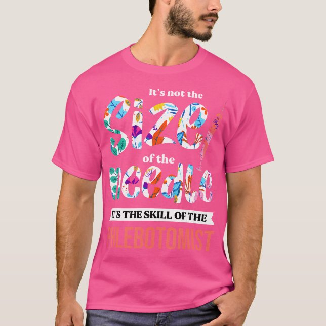 T-shirt Syringue de compétences phlébotomistes Phlébotomie (Devant)