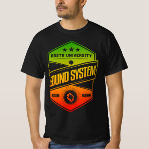 T-shirt Système audio de l'Université Rasta Good Vibes Reg