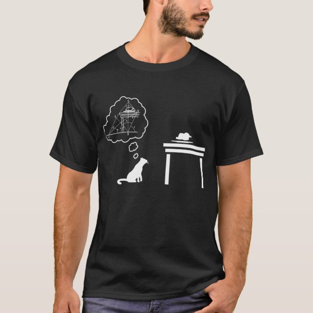 T-shirt Système Cat D'Équations - Géométrie Cadeau Math Am (Devant)