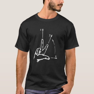 T-shirt Système De Coordonnées Mécanicien D'Usinage De Pro
