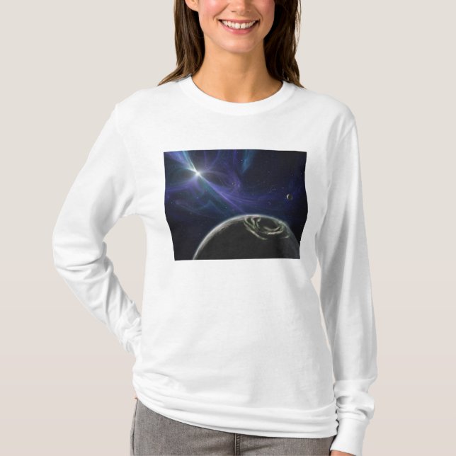 T-shirt Système de la planète pulsar (Devant)