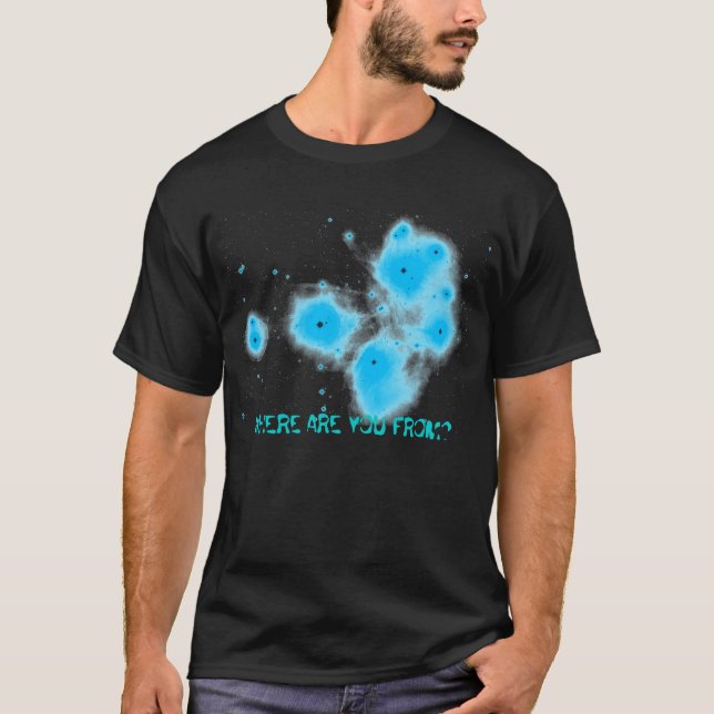 T-shirt Système d'étoile de Pleiades (Devant)