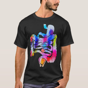 T-shirt Système digestif pour hommes Traits gastro-intest