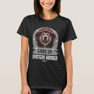 T-shirt Système d'oreilles de berger allemand père armé