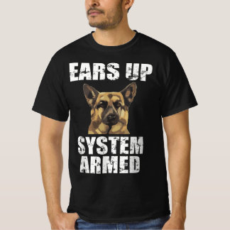 T-shirt Système d'oreilles du berger allemand Cadeaux amus