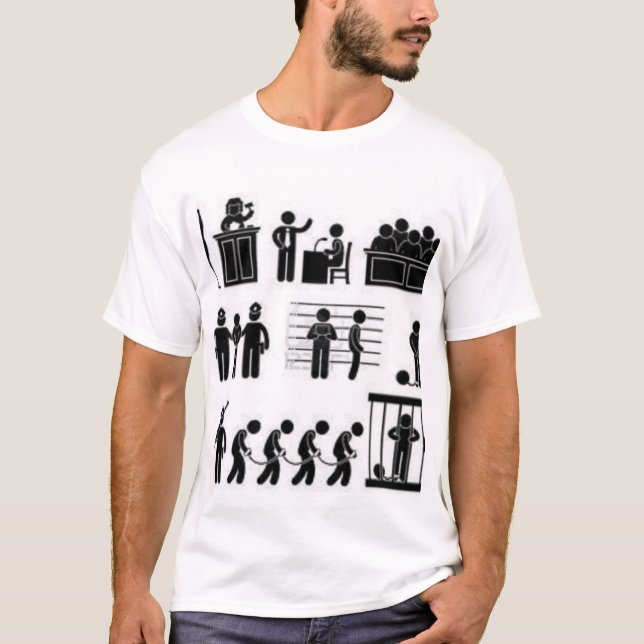 T-shirt Système judiciaire (Devant)