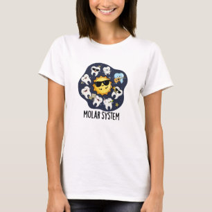 T-shirt Système Molaire Blague Drôle Astronomie Dentaire P